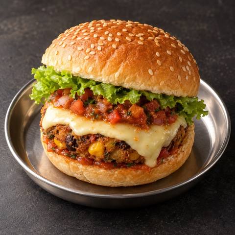 Veg Aloo Tikki Burger