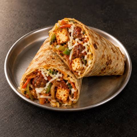 Manchurian Paneer Cheese Frankie