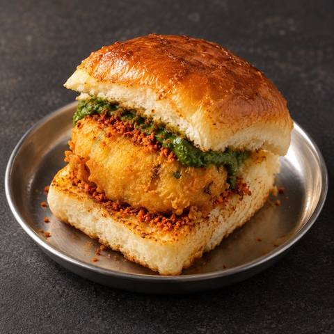 Crunchy Cheesy Vadapav