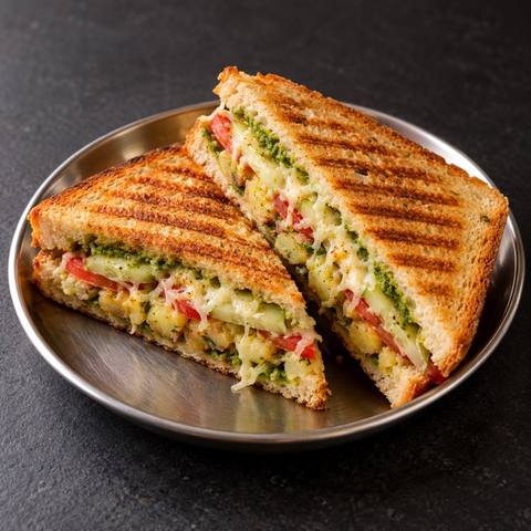Veggies Cheese Grill Sandwich