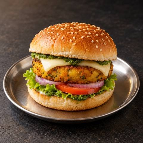Veg Aloo Tikki Burger